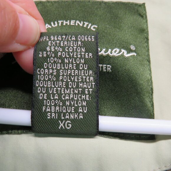 Eddie Bauer Jacket Mens Size Extra Large Green Lightweight Zip Front Mesh Lining - Picture 8 of 12